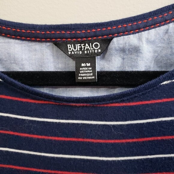 Buffalo David Bitton * Faux Layered Knit Top Sz M - Picture 7 of 9